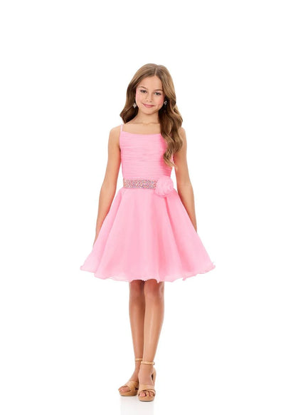ASHLEYlauren 8331 Kids Organza Fit and Flare Dress