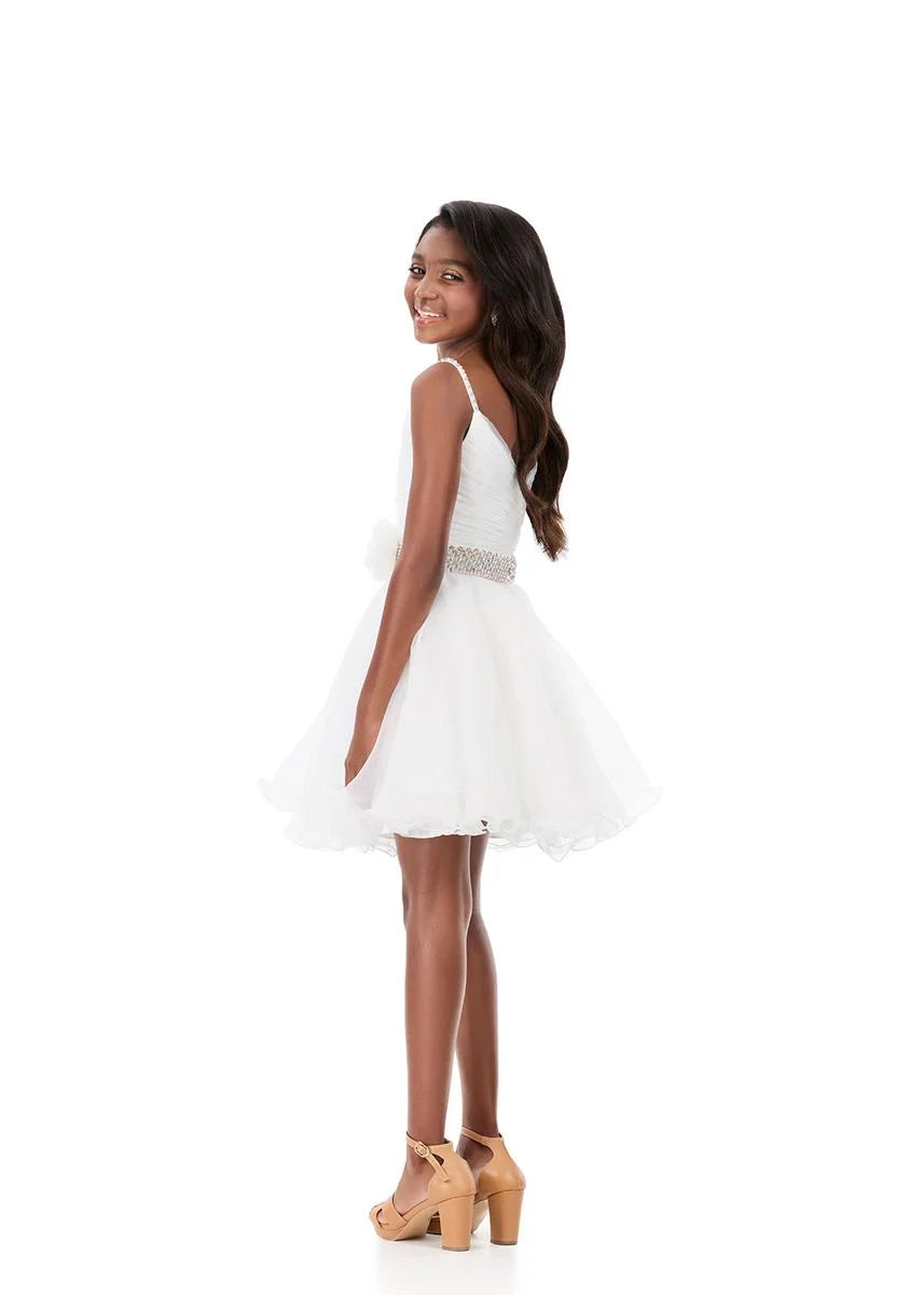 white dress size 14 Front Cut Out Tiered Side Slit Maxi Girls Dresses Casual Long Sleeve Backless Dress with Waist Tie for Outdoor Summer Spring Fall Material Size 14 | WeddingDressforLess