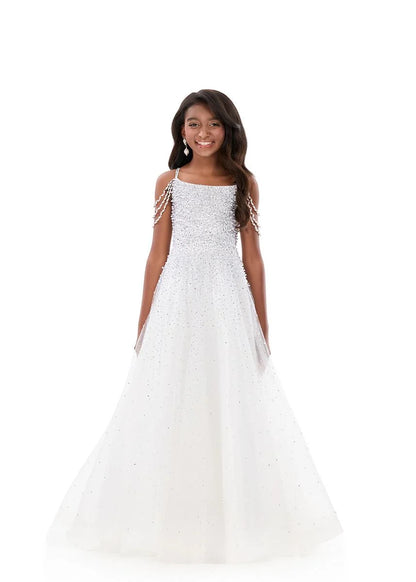 ASHLEYlauren 8335 Size 4 LILAC Girls Pageant Dress Pearls