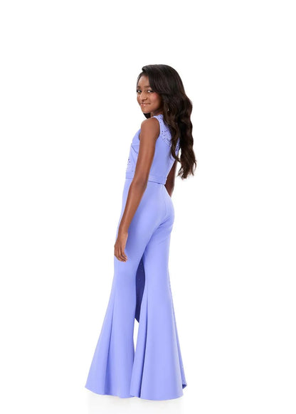 ASHLEYlauren Style 8341 Kids Jumpsuit Side Ruffle
