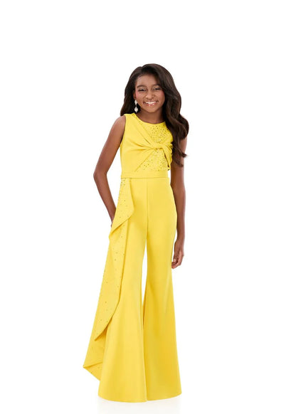 ASHLEYlauren Style 8341 Kids Jumpsuit Side Ruffle