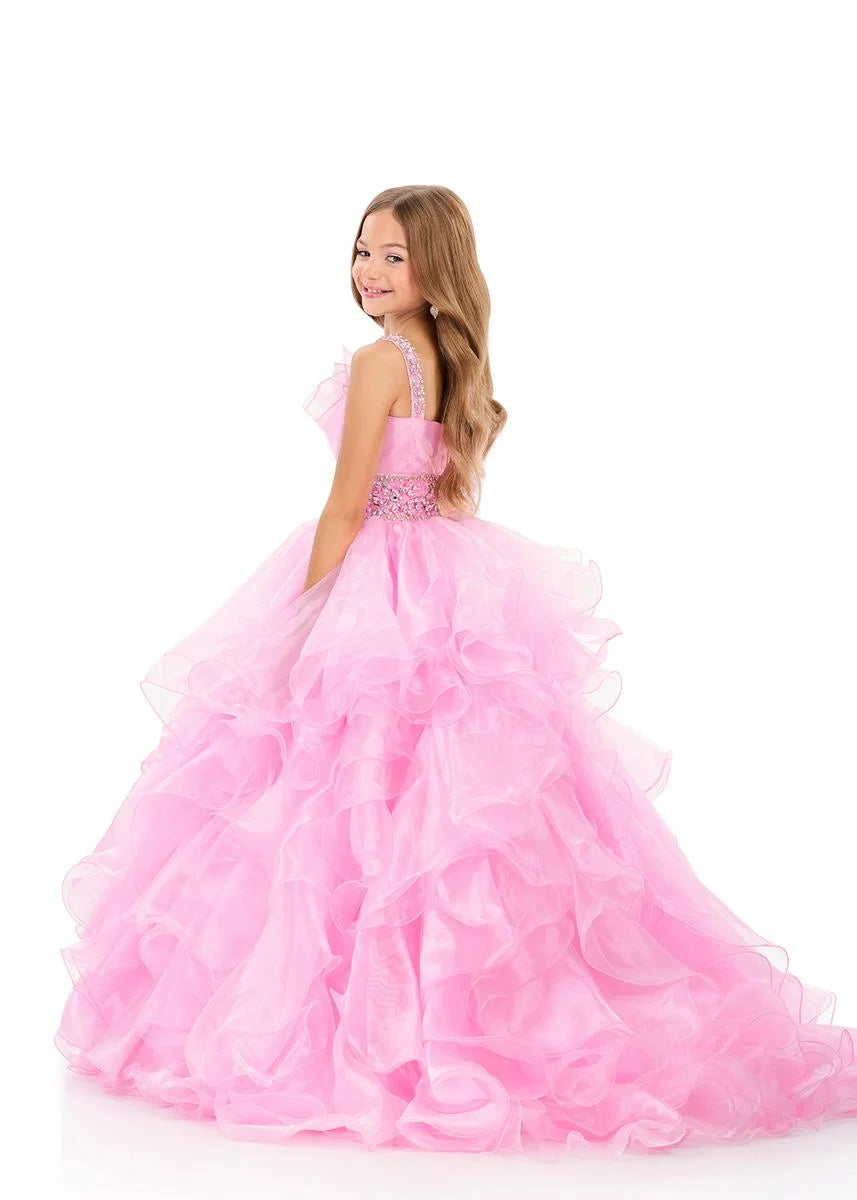 ASHLEYlauren 8344 Girls breathtaking organza ball gown