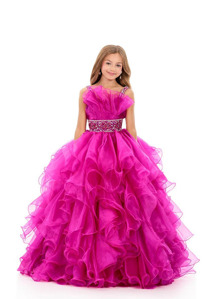 ASHLEYlauren 8344 Girls breathtaking organza ball gown