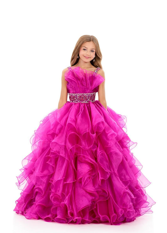 ASHLEYlauren 8344 Girls breathtaking organza ball gown