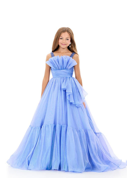 ASHLEYlauren 8345 Girls Shimmering Ball Gown