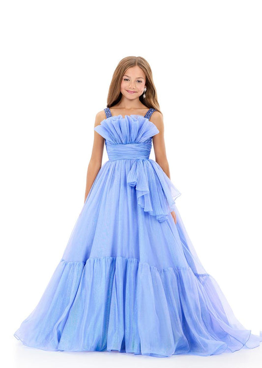 ASHLEYlauren 8345 Girls Shimmering Ball Gown