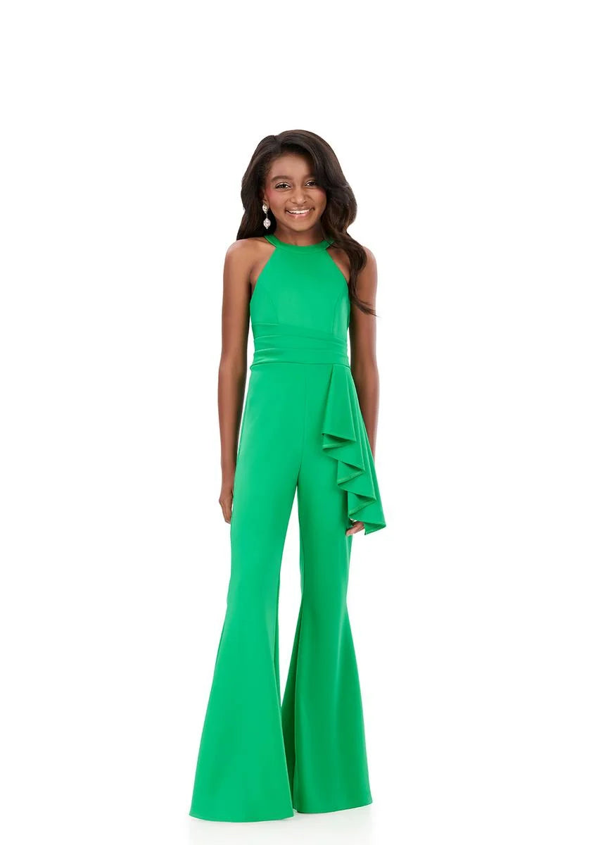 ASHLEYlauren 8347 sleek modern kids girls teen jumpsuit