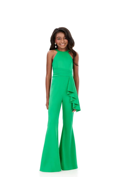 ASHLEYlauren 8347 sleek modern kids girls teen jumpsuit