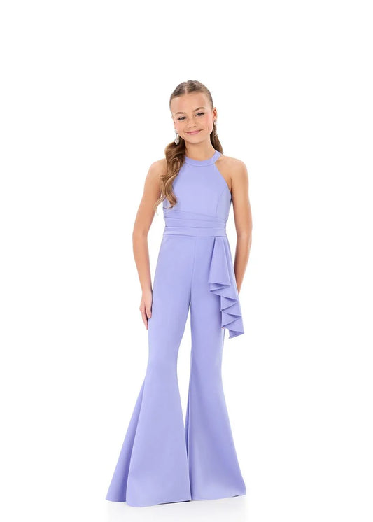 ASHLEYlauren 8347 sleek modern kids girls teen jumpsuit