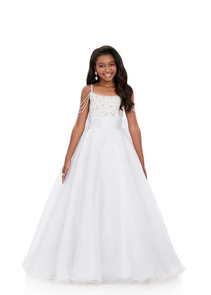 ASHLEYlauren 8356 Girls Pageant Gown Large Back Bow