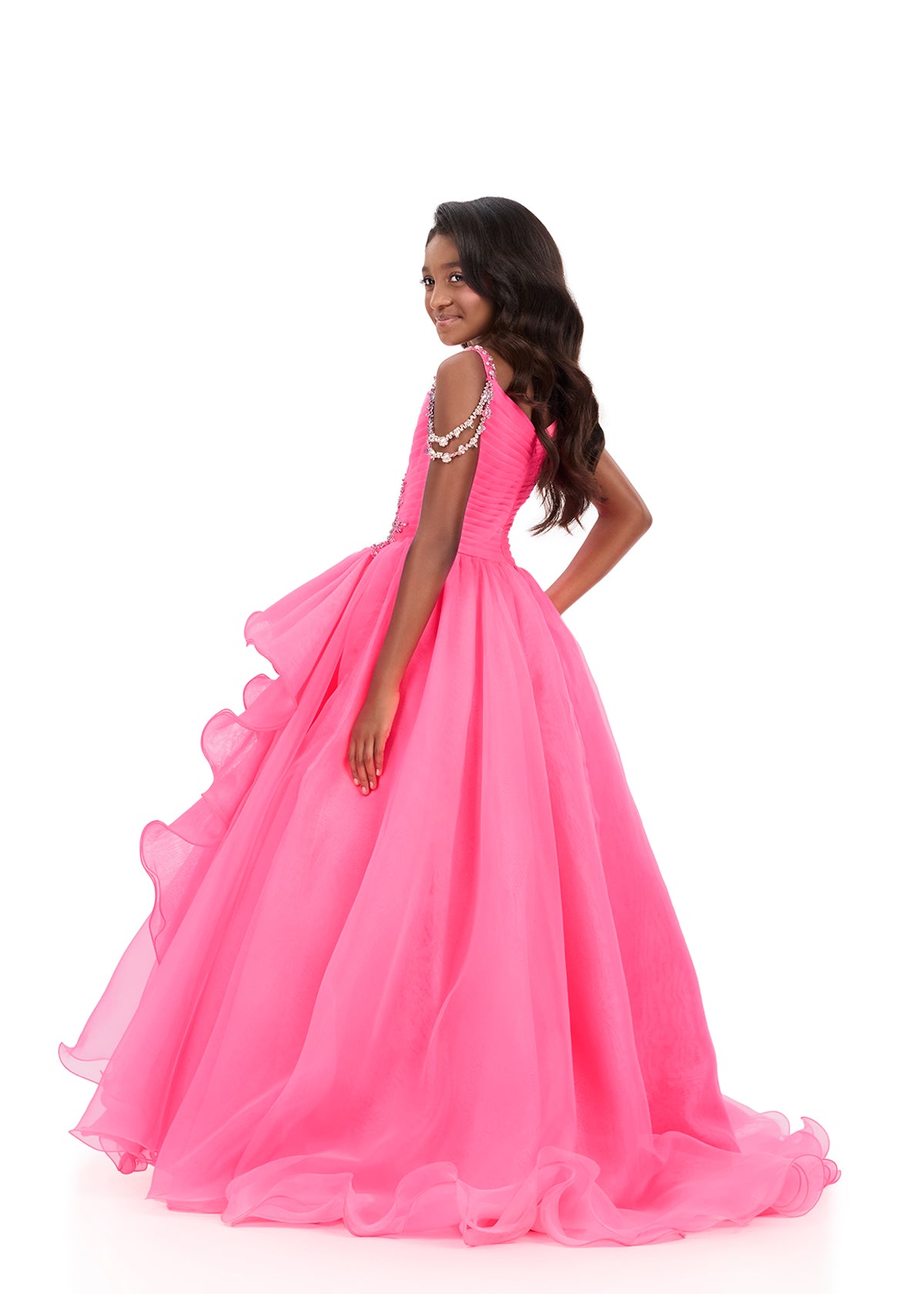 Ashleylauren 8378 Kids Pageant Dress Ballgown