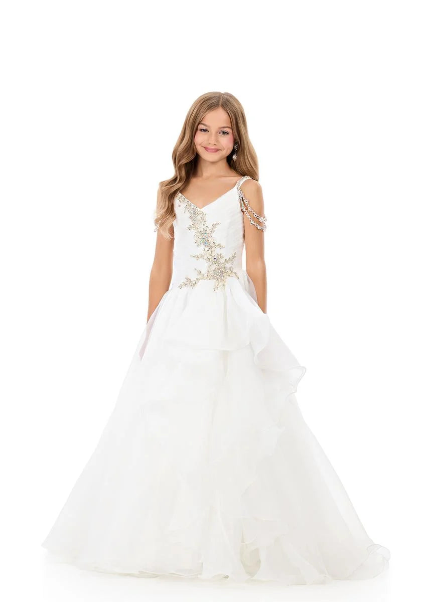 Ashleylauren 8378 Kids Pageant Dress Ballgown