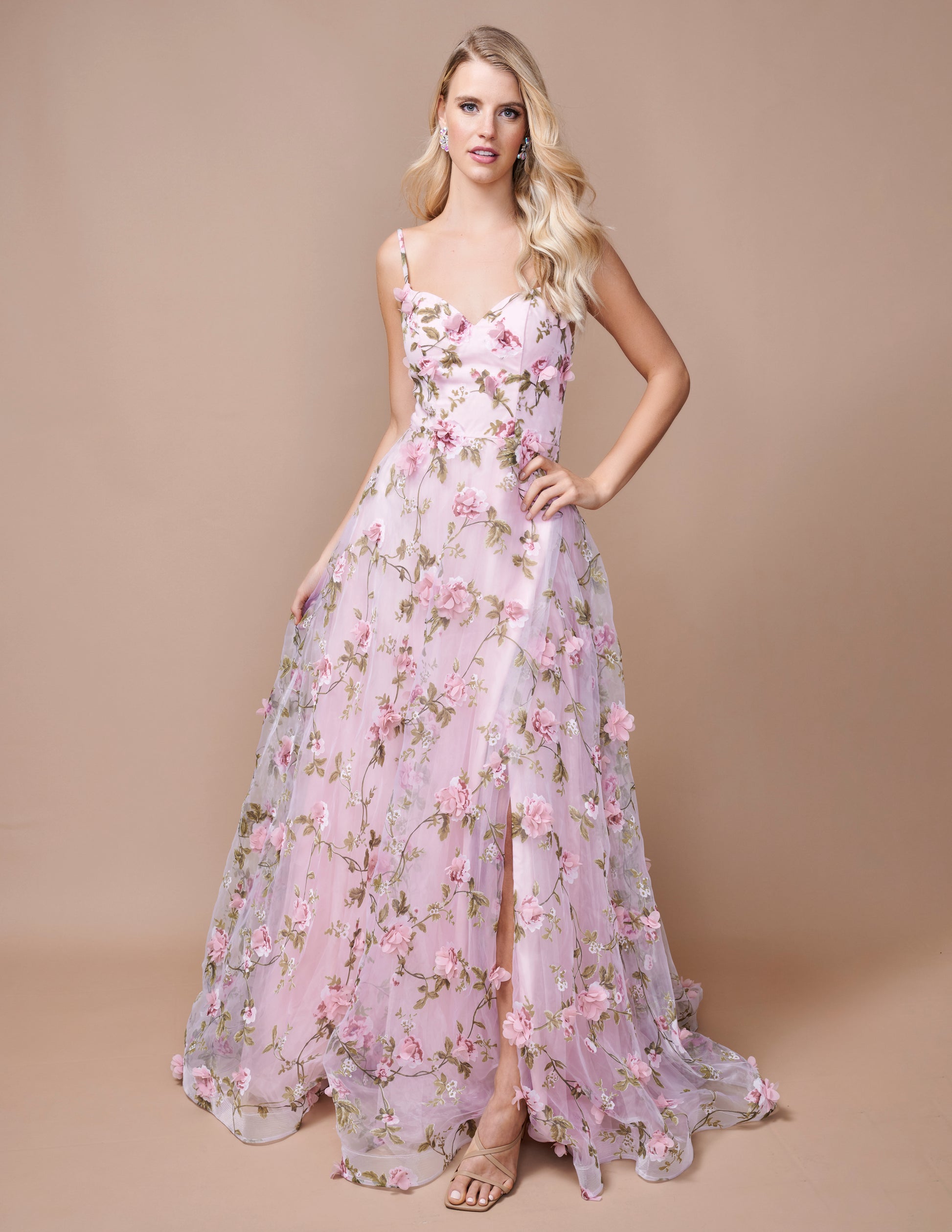 Nina Canacci 9150 Long Formal Dress Pink / 12