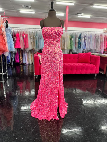 Amarra 94109 Long Fitted Backless Sequin Corset Prom Dress Scoop Neck Slit Formal Gown Amarra 94105 Long fitted One Shoulder Prom Dress Slit Cutout Back Formal Gown&nbsp;A design that exudes glamour and luxury. Meet AMARRA 94105, a one-shoulder design that’s sure to grab attention. The sequin fabric is luxurious and the one-shoulder design is flattering and eye-catching.&nbsp;

Sizes: 6

Colors: Neon Pink