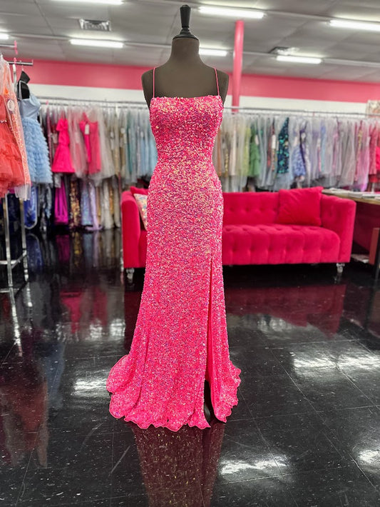 Amarra 94109 Long Fitted Backless Sequin Corset Prom Dress Scoop Neck Slit Formal Gown Amarra 94105 Long fitted One Shoulder Prom Dress Slit Cutout Back Formal Gown&nbsp;A design that exudes glamour and luxury. Meet AMARRA 94105, a one-shoulder design that’s sure to grab attention. The sequin fabric is luxurious and the one-shoulder design is flattering and eye-catching.&nbsp;

Sizes: 6

Colors: Neon Pink