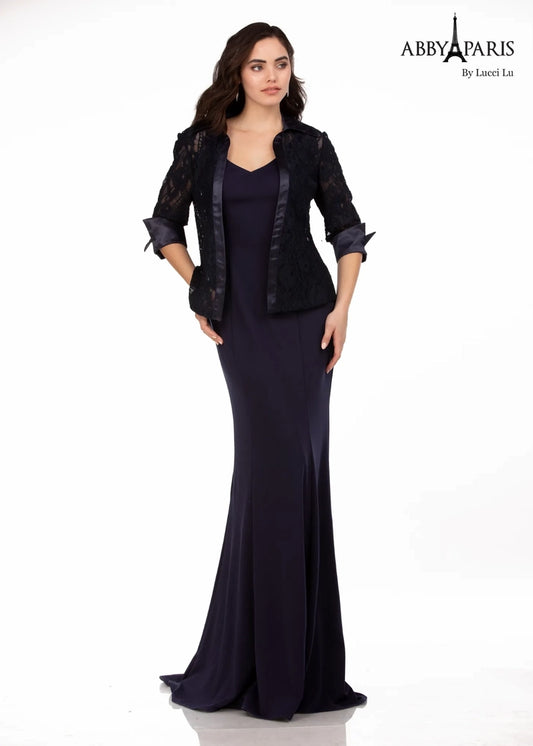 Abby Paris 96063W A-Line Sweetheart Neckline Detachable Quarter Sleeve Blazer Plus Size MOB Formal Dress. The Abby Paris 96063W Dress is perfect for formal occasions. This A-line dress features a sweetheart neckline, detachable quarter sleeves, and a blazer-style silhouette. Crafted from premium materials, it provides a flattering fit designed to flatter all body types. Compliment your look with confidence today!