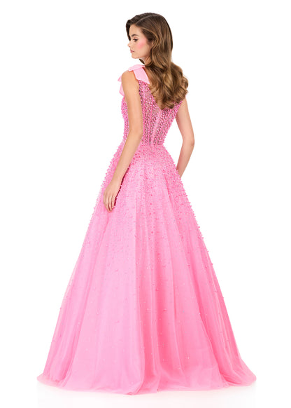 Step into the spotlight in this breathtaking ASHLEYlauren Style 12204 A-line gown featuring a fully beaded bodice and flowing tulle skirt. The delicate shoulder bows add a touch of sweetness, while the shimmering pearls create an unforgettable sparkle.

Available in Red, White, Candy Pink, Periwinkle
Perfect for Prom, Pageant
Press on Tulle Fabric, .A-line, Pearl bodice, Shoulder bow straps, Square Neckline

This Ashley Lauren dress is an ideal choice for prom, pageant competitions, formal galas, and red ca
