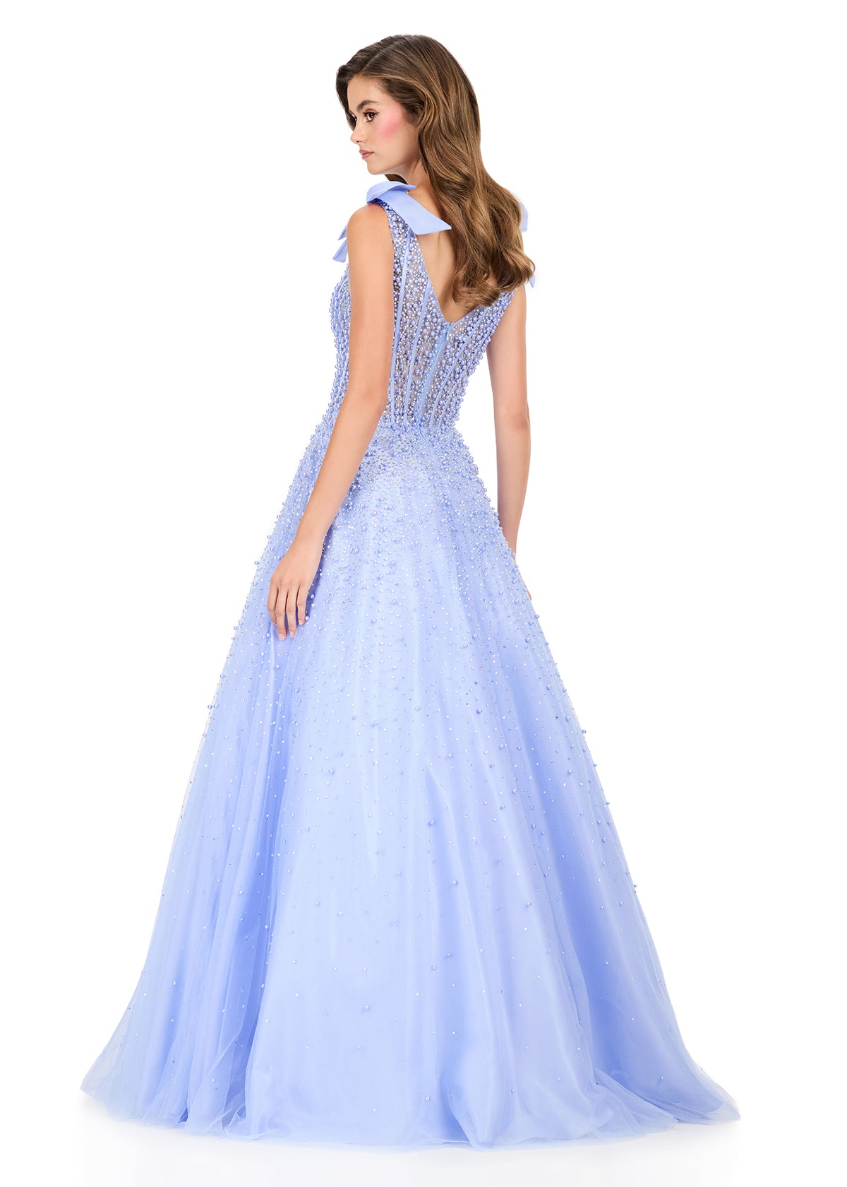Step into the spotlight in this breathtaking ASHLEYlauren Style 12204 A-line gown featuring a fully beaded bodice and flowing tulle skirt. The delicate shoulder bows add a touch of sweetness, while the shimmering pearls create an unforgettable sparkle.

Available in Red, White, Candy Pink, Periwinkle
Perfect for Prom, Pageant
Press on Tulle Fabric, .A-line, Pearl bodice, Shoulder bow straps, Square Neckline

This Ashley Lauren dress is an ideal choice for prom, pageant competitions, formal galas, and red ca