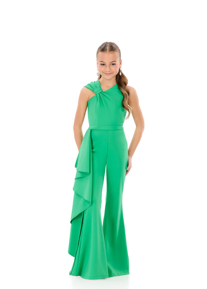 ASHLEYlauren 8343 Green Girls Pageant Jumpsuit