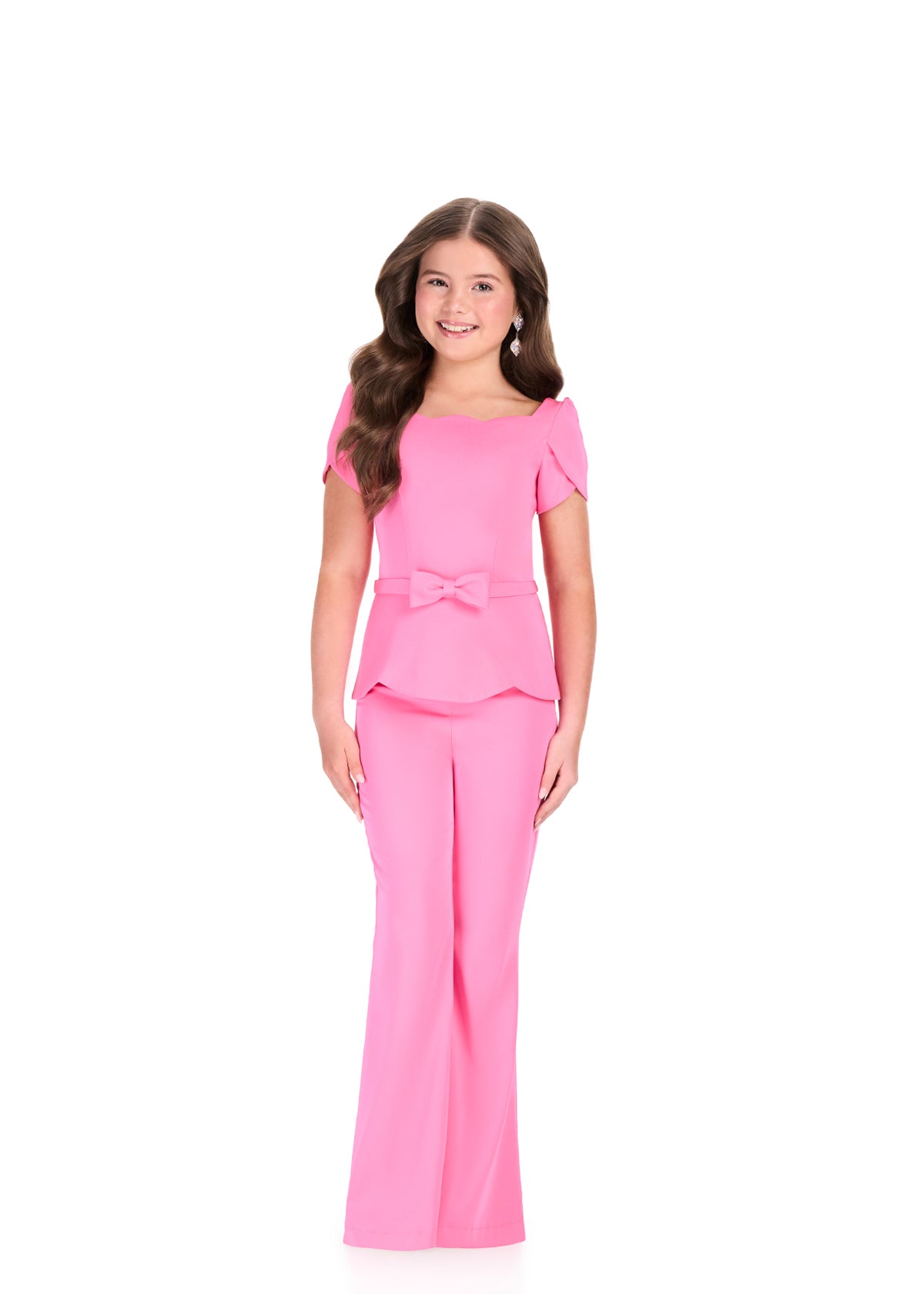 ASHLEYlauren 8403 Pink Girls Teens Jumpsuit