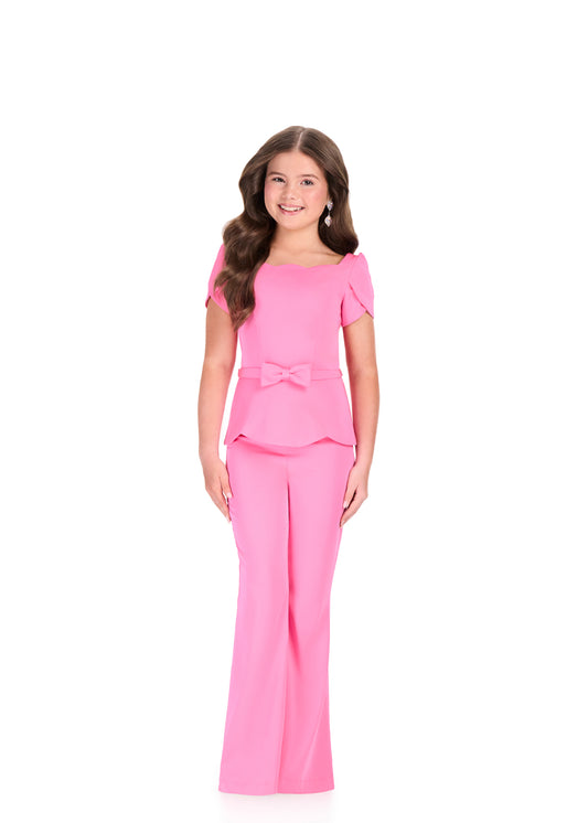 ASHLEYlauren 8403 Pink Girls Teens Jumpsuit