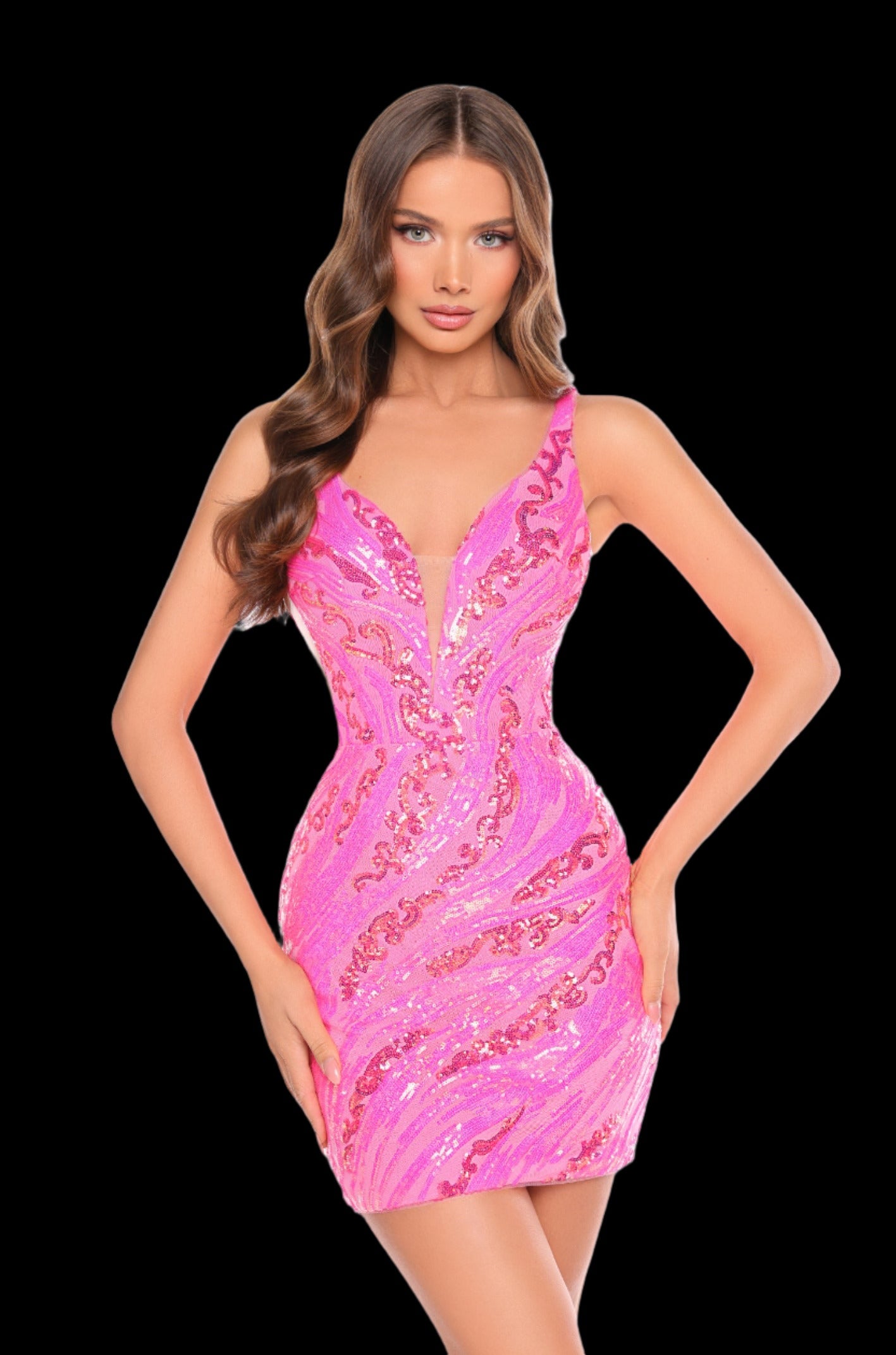 Amarra 88074 Size 0 Black Multi Short Sequin Homecoming Dress V neck Cocktail Gown Formal evening party Dress Amarra 88074 Size 0 Black Multi Short Sequin Homecoming Dress V neck Cocktail Gown Formal evening party Dress