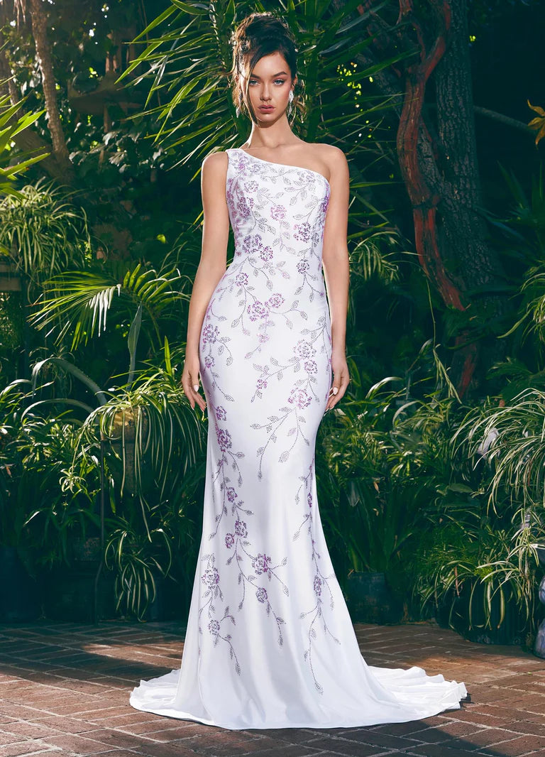 Ashley Lauren 11525 Formal Dresses White – Glass Slipper Formals