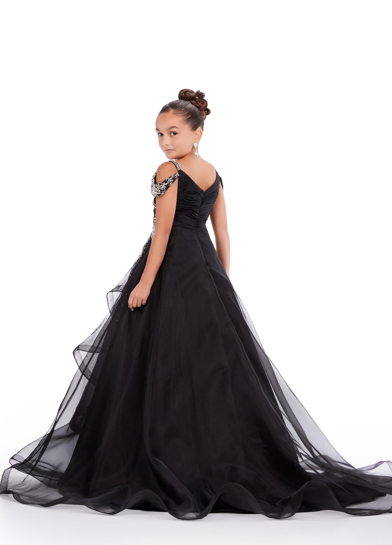 Gubotare New Years Dress Little Girls' Sequin Mesh Tull Dress Sleeveless  Flower Party Ball Gown,Black 13-14 Years - Walmart.com