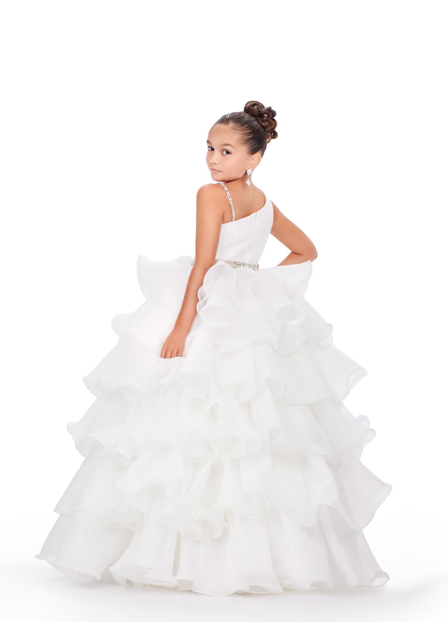 Ashley Lauren Kids 8217 Size 12 Ivory Ruffle Pageant Dress Girls Ashley Lauren Kids 8217 Size 12 Ivory Ruffle Pageant Dress Girls