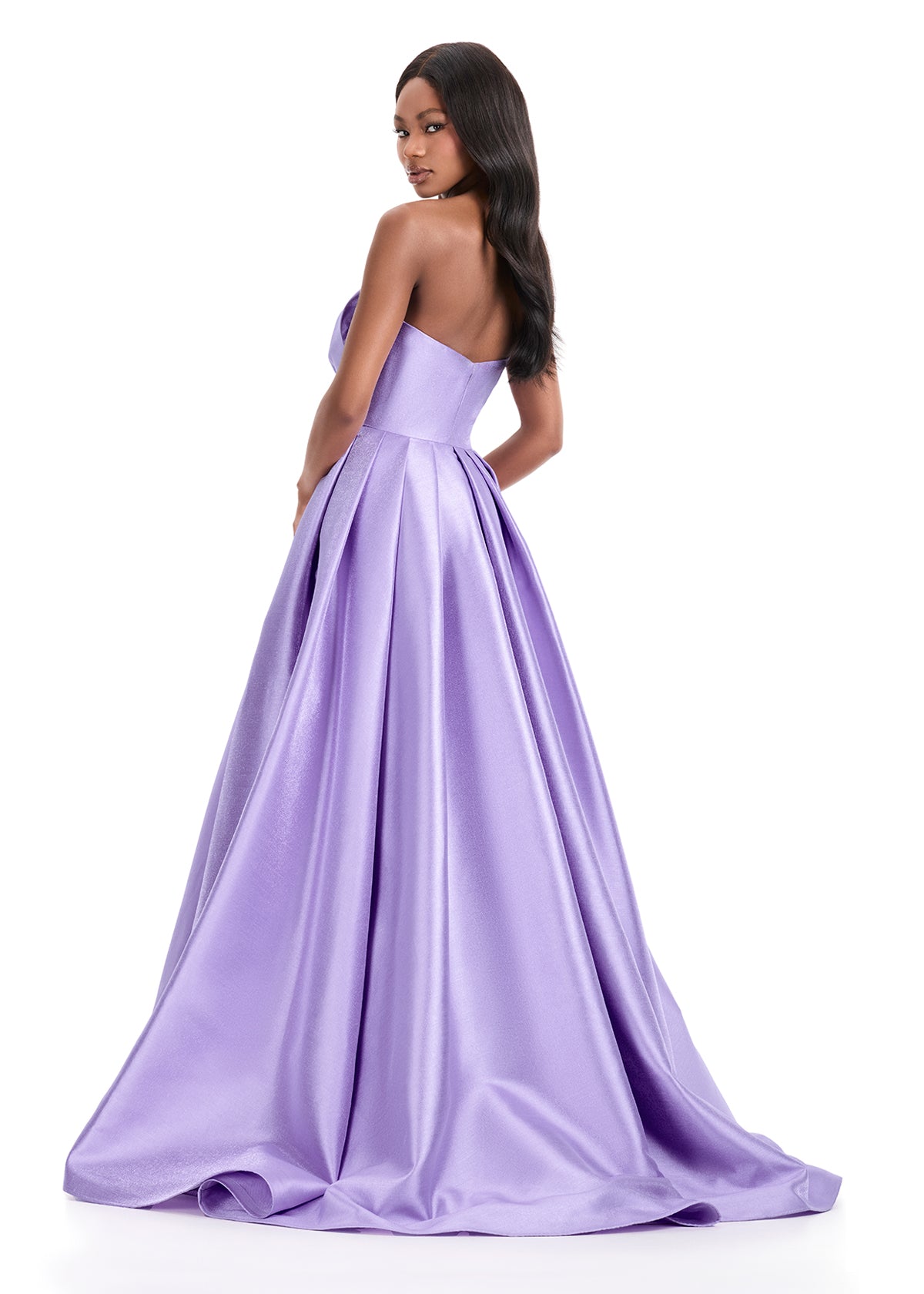 Ashley Lauren 11609 Orchid Bow Ball Gown - Prom & Pageant Dresses back