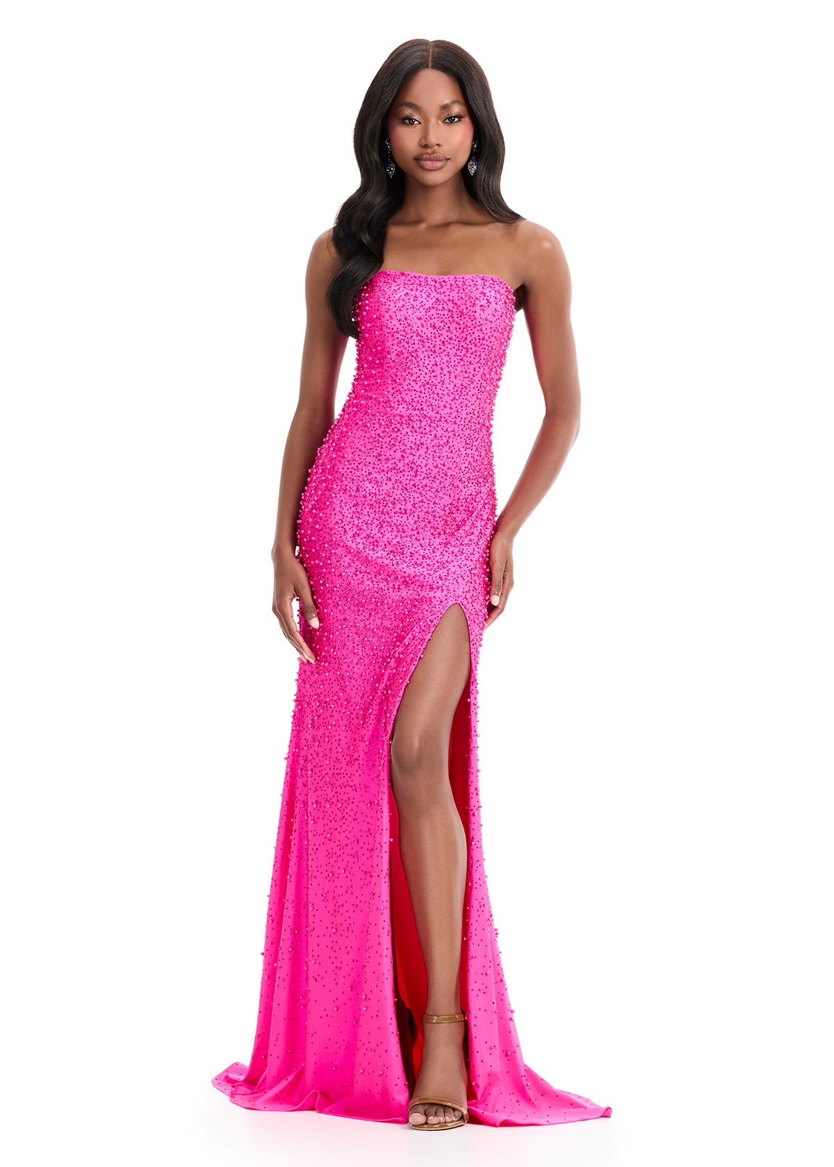 MASU Sparkling Gown 25SS サイズ：L Ashley Lauren 11856 Prom Dress black-24 – Glass Slipper Formals