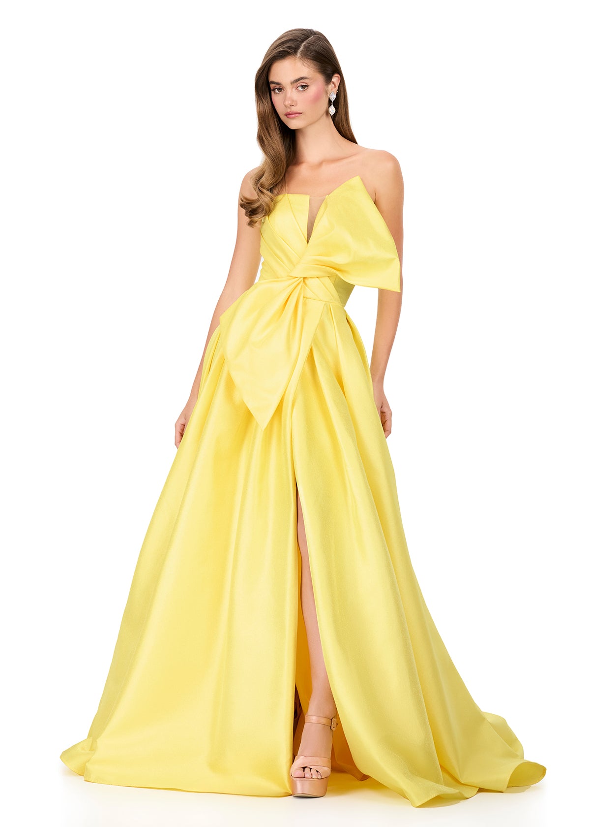 Ashley Lauren 11609 Formal Dress Ballgown Oversized Bow
