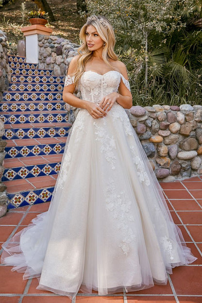 Beloved Bridal BL371 Stevie Wedding Dress A Line Sweetheart Corset Off the Shoulder Straps