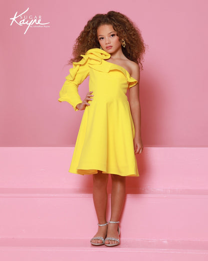 Designer: Sugar Kayne — Style C409
Sugar Kayne style C409 is a versatile girls pageant dress crafted from high-quality special occasion fabrics. Designed for comfort, movement, and standout style, this gown helps her feel confident and camera-ready at every event.

Sizes: 2–16
Colors: Canary, Magenta, Seafoam