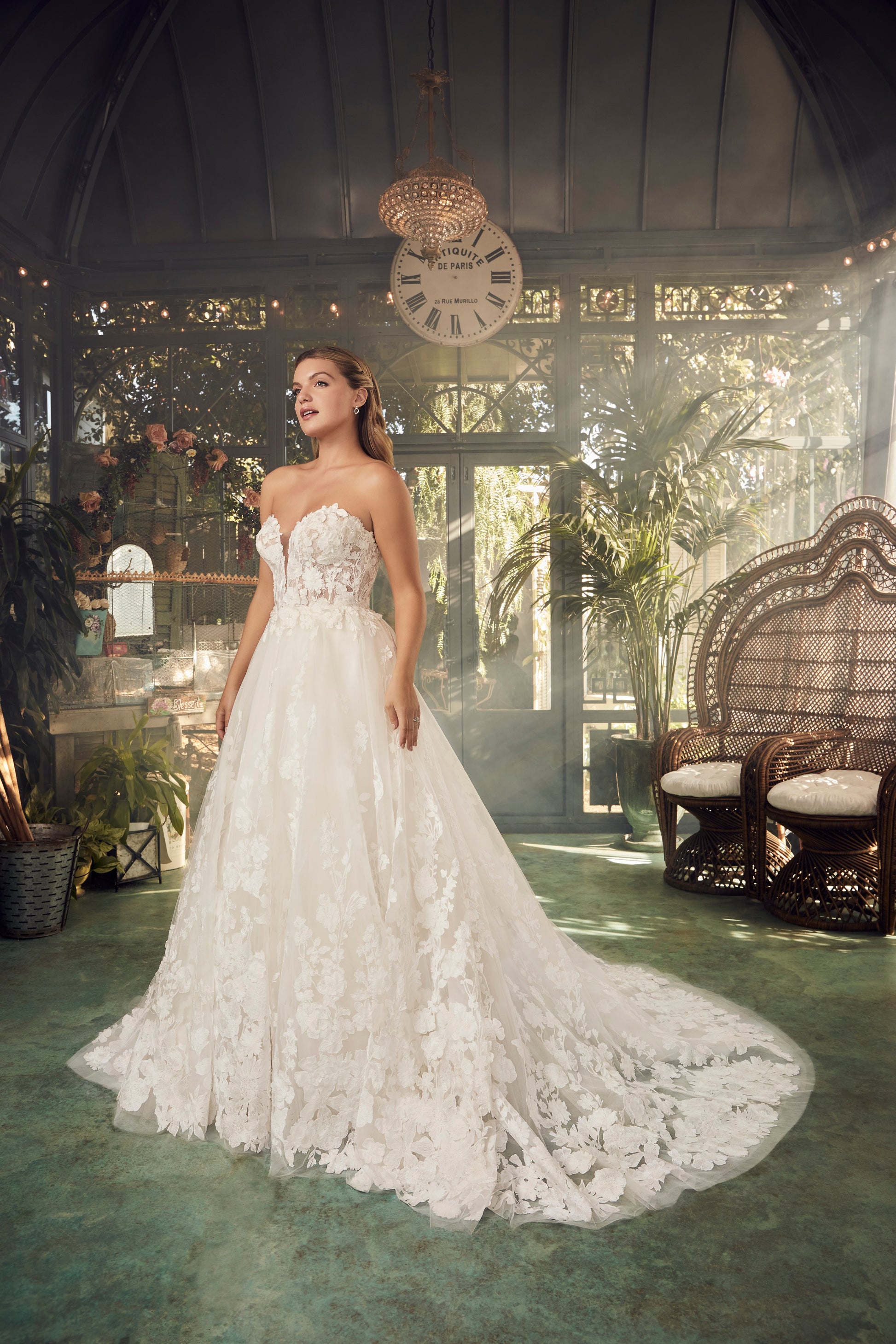Casablanca Bridal 2481 Jolie Lace Wedding Dress Mermaid A Line Ball Gown Strapless Overskirt 2 / DWNIS Casablanca Bridal 2481 Jolie Lace Wedding Dress Mermaid A Line Ball Gown Strapless Overskirt 2 / DWNIS