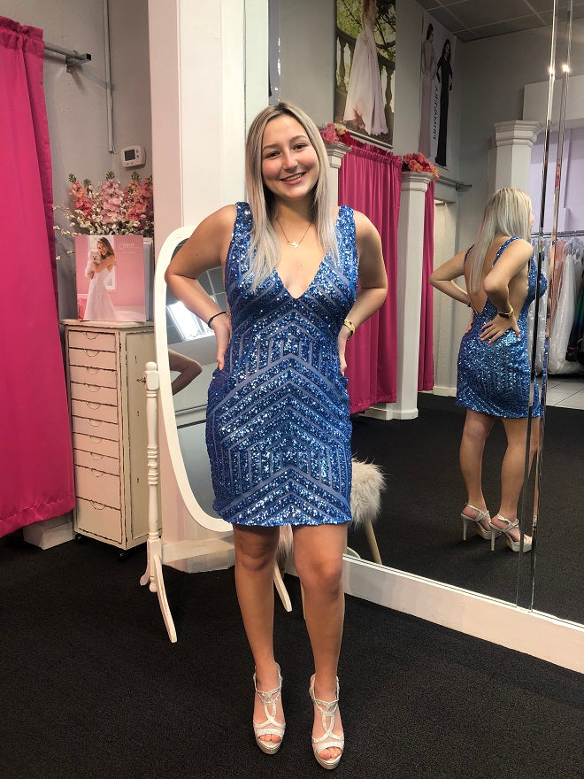 Jovani 63899 Size 6 Red Cocktail Homecoming Dress