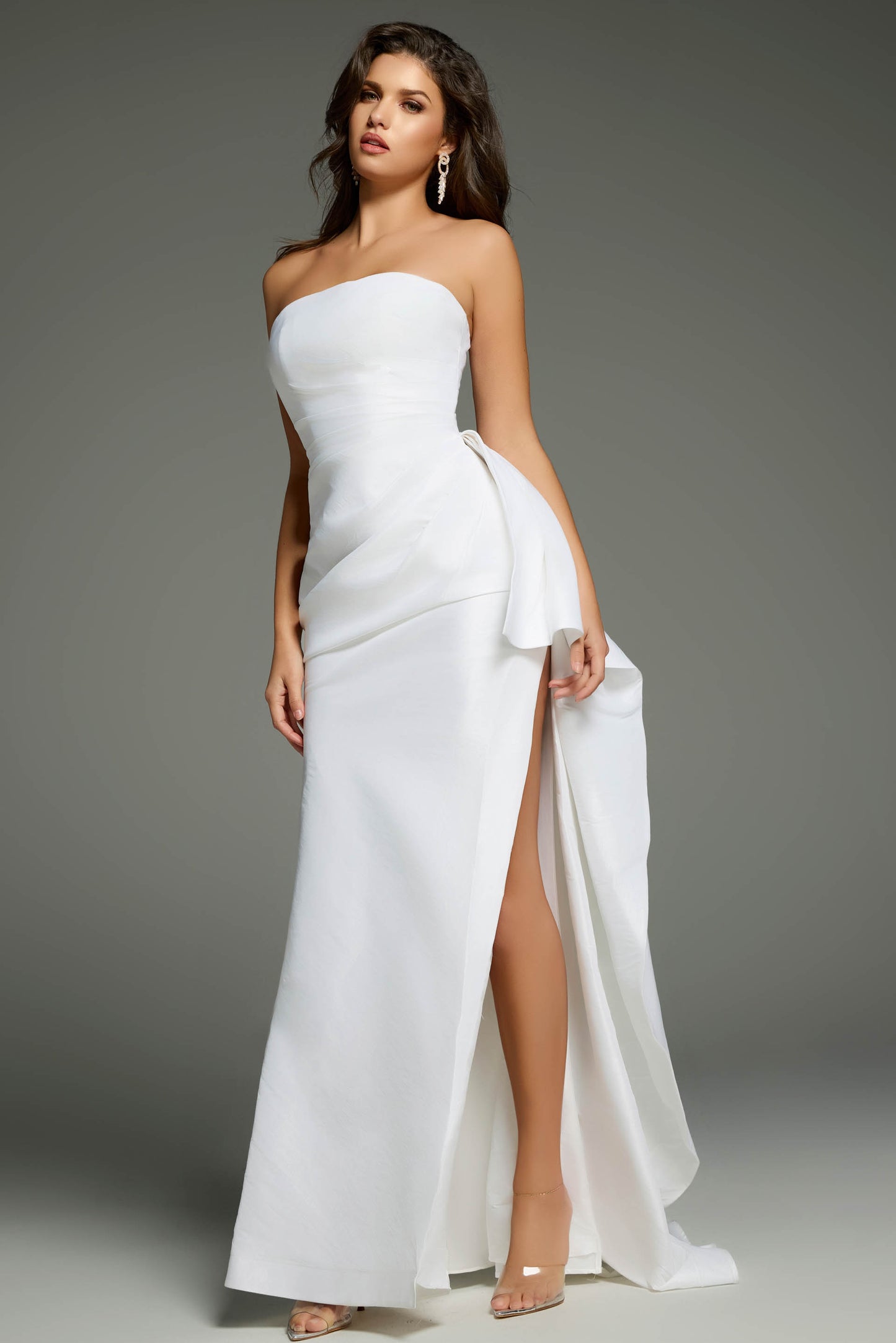 Jovani 36854 white long dress