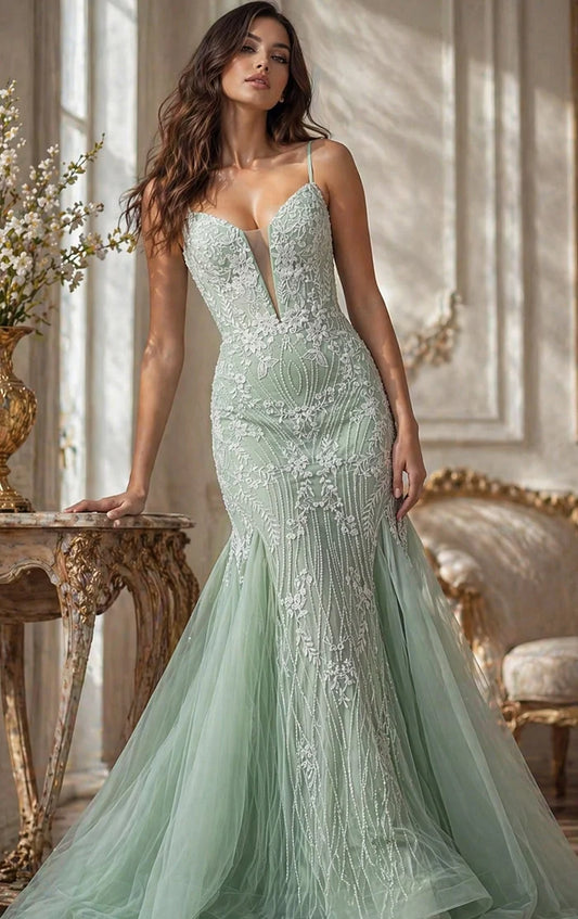 Jovani 37414 Mermaid Prom Dress Fitted Formal Gown