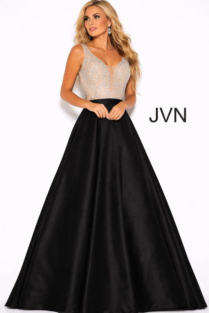 Jovani JVN60696 Size 12 Black Prom Dress Ballgown Pockets