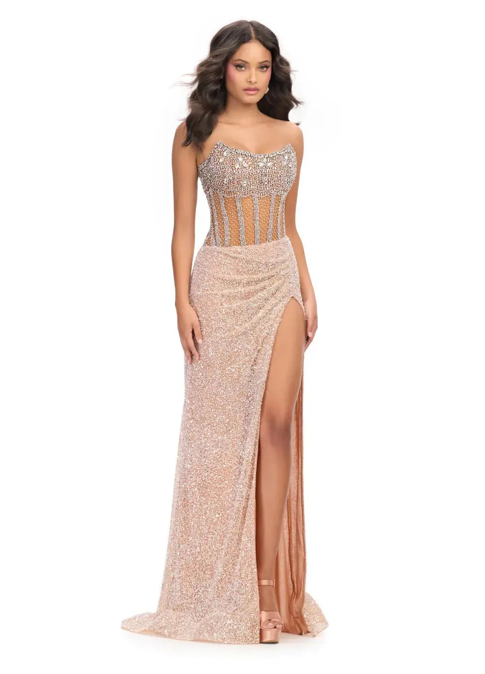 Ashley Lauren Style 11830 is a long prom dress designed for pageant and formal evening events. This elegant gown features Ashley Lauren's signature attention to fit and detail, creating a flattering silhouette that stands out on stage and in photos.

Available Colors: Fuchsia, Lilac, Nude, Peacock, Pink

This Ashley Lauren dress is an ideal choice for prom, pageant competitions, formal galas, and red carpet events.

Designer: Ashley Lauren
Style Number: 11830