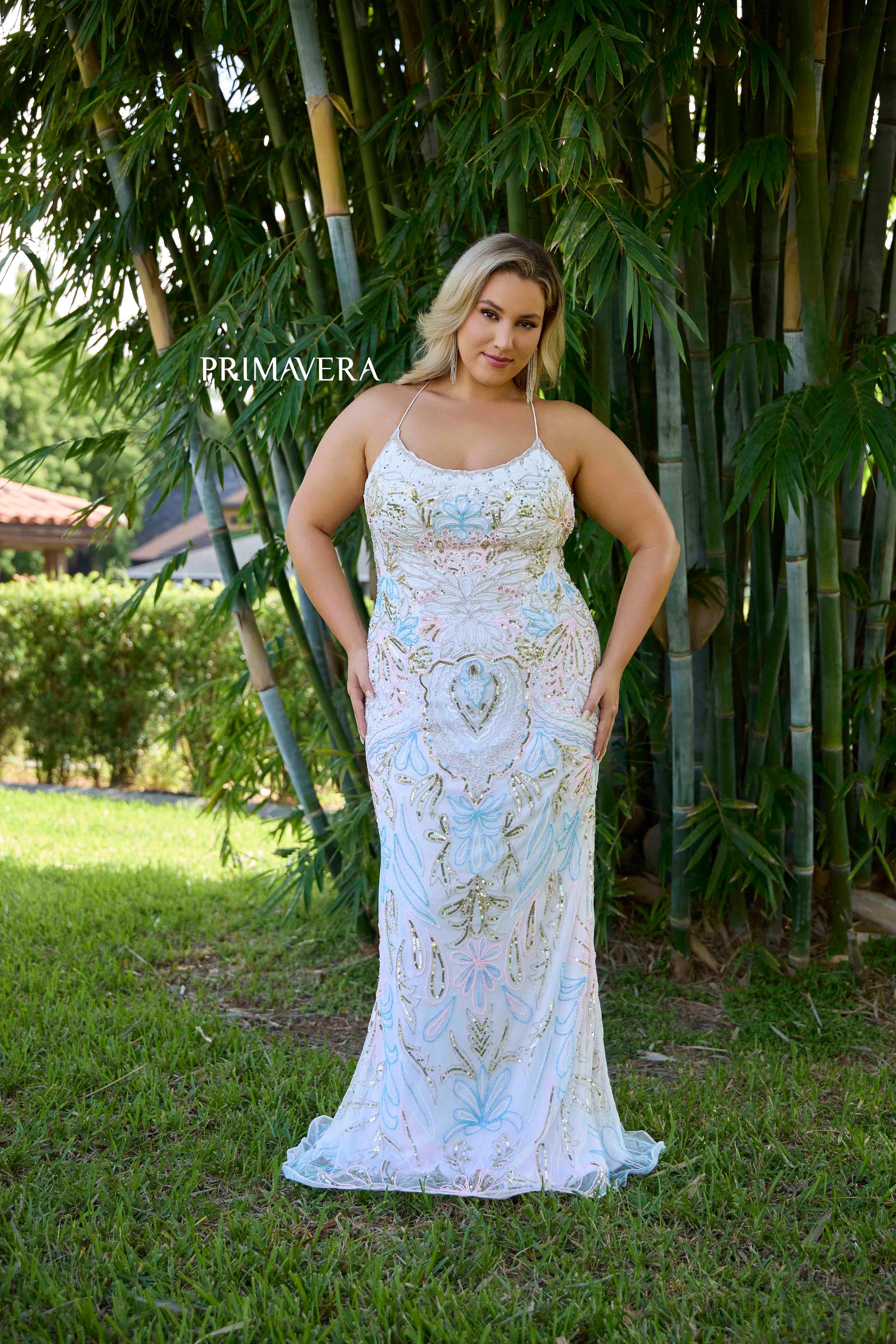 Primavera Couture 14074 Size 16 Grape Plus Size Prom Dress Corset Scoop Neck Formal Pageant Gown Primavera Couture 14074 Size 16 Grape Plus Size Prom Dress Corset Scoop Neck Formal Pageant Gown