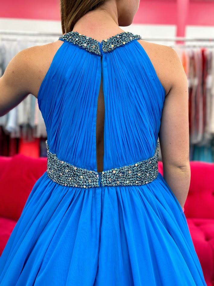 Samantha Blake 1102 Size 14 Turquoise Girls Pageant Dress A Line Crystal Cape Chiffon A Line Gown Train Samantha Blake 1102 Size 14 Turquoise Girls Pageant Dress A Line Crystal Cape Chiffon A Line Gown Train