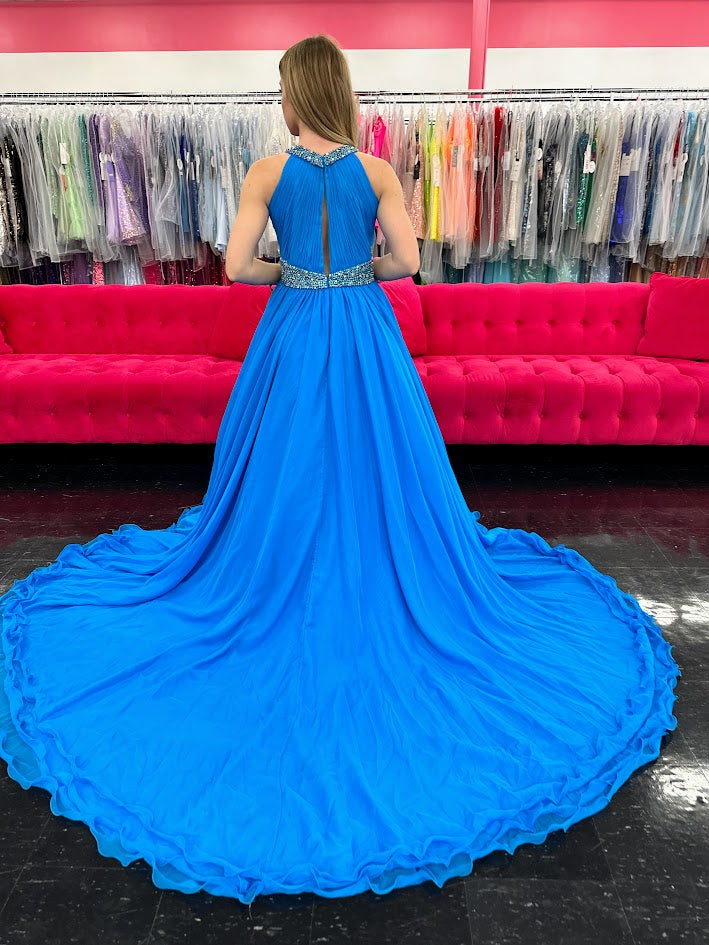 Samantha Blake 1102 Size 14 Turquoise Girls Pageant Dress A Line Crystal Cape Chiffon A Line Gown Train Samantha Blake 1102 Size 14 Turquoise Girls Pageant Dress A Line Crystal Cape Chiffon A Line Gown Train
