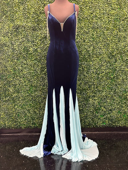 pleated mermaid dress Lavender Pleated Mermaid Prom Dresses Side Split Evening Gowns TANYA BRIDAL