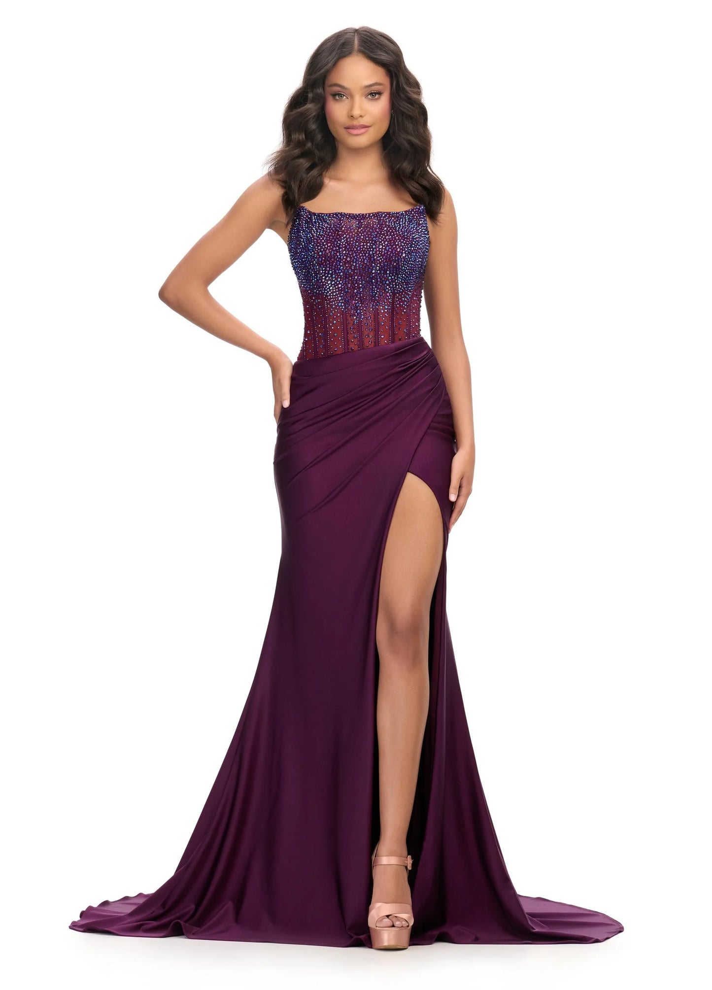 Ashley Lauren Style 11690 is a long prom dress designed for pageant and formal evening events. This elegant gown features Ashley Lauren's signature attention to fit and detail, creating a flattering silhouette that stands out on stage and in photos.

Available Colors: Black, Black/Black, Burgundy, Emerald, Hot Pink, Nude, Peacock, Purple, Red, Royal, Turquoise, White, Wine

This Ashley Lauren dress is an ideal choice for prom, pageant competitions, formal galas, and red carpet events.

Designer: Ashley Laur