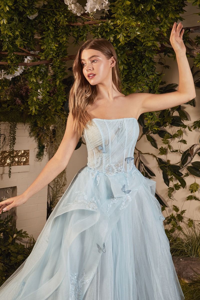 Andrea & Leo Couture A1021 Sheer Layered Ballgown Formal Dress Corset –  Glass Slipper Formals