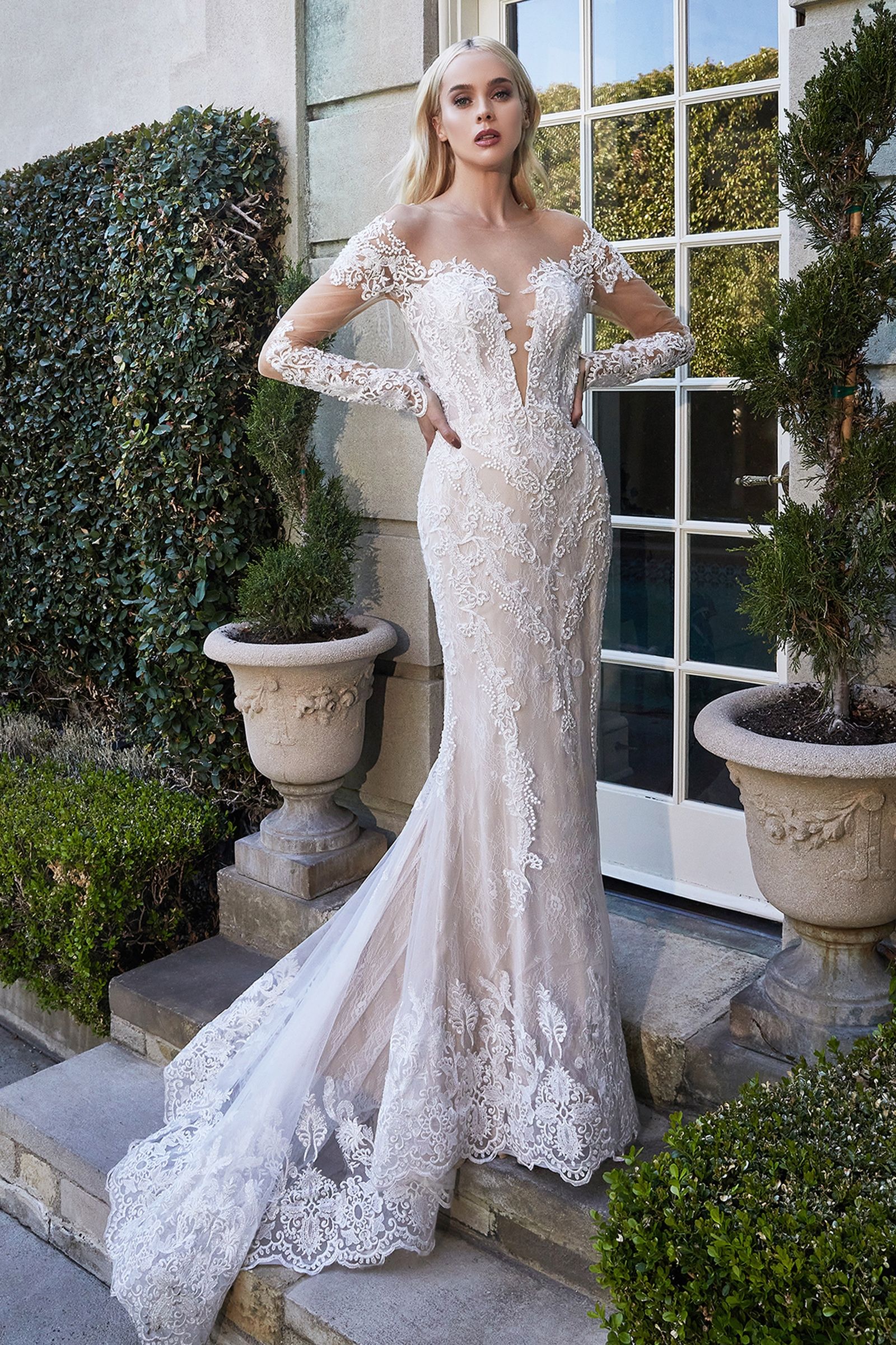 Luxe A1022 Stunning Lace Wedding Gown, 16 / Off White Luxe A1022 Stunning Lace Wedding Gown, 16 / Off White