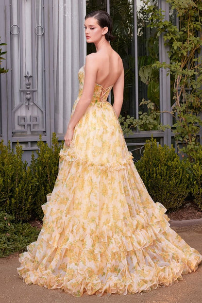 Andrea and Leo A1430 Prom Dress - Yellow | NewYorkDress Andrea and Leo A1430 Prom Dress - Yellow | NewYorkDress