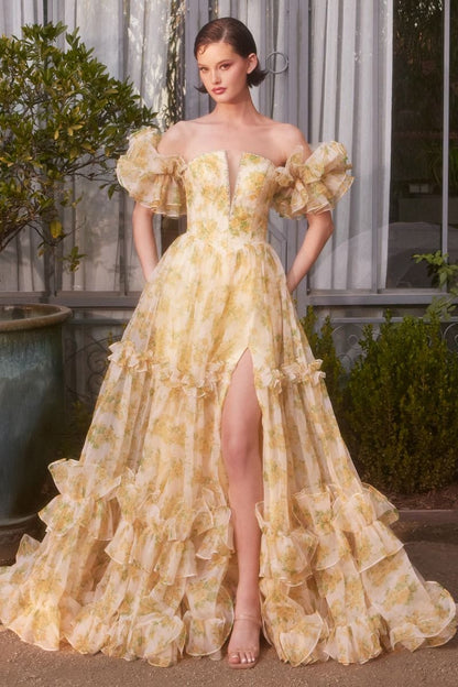 Andrea and Leo A1430 Prom Dress - Yellow | NewYorkDress Andrea and Leo A1430 Prom Dress - Yellow | NewYorkDress