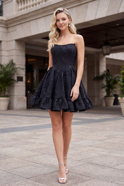 Nox Anabel A7019 Fit & Flare Cocktail Dress Floral Corset